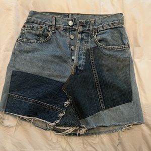 Vintage Levi’s denim mini skirt